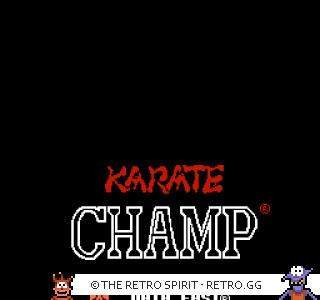 Game screenshot of Karate Champ