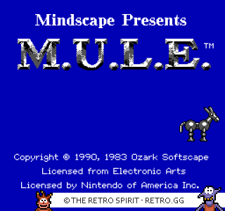 Game screenshot of M.U.L.E.