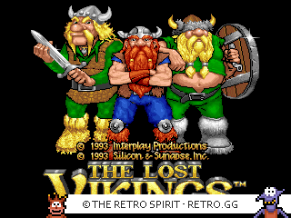 Game screenshot of The Lost Vikings