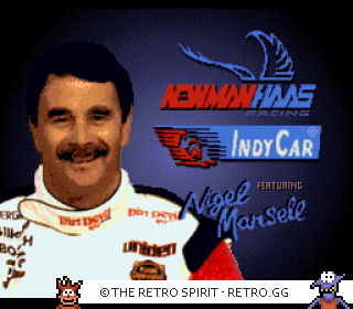 Game screenshot of Newman Haas IndyCar featuring Nigel Mansell