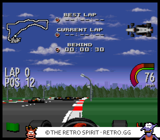 Game screenshot of Newman Haas IndyCar featuring Nigel Mansell