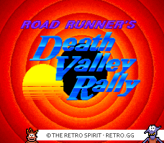 Game screenshot of Road Runner's Death Valley Rally