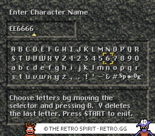 Game screenshot of Secret of Evermore