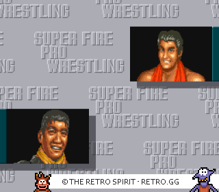 Game screenshot of Super Fire Pro Wrestling