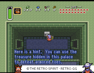 Game screenshot of The Legend of Zelda: A Link to the Past