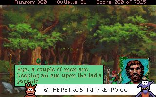Game screenshot of Conquests of the Longbow: The Legend of Robin Hood