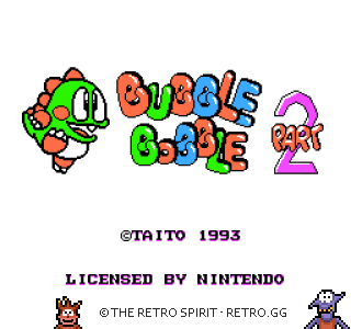 Game screenshot of Bubble Bobble: Part 2