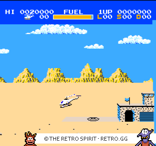 Game screenshot of Choplifter